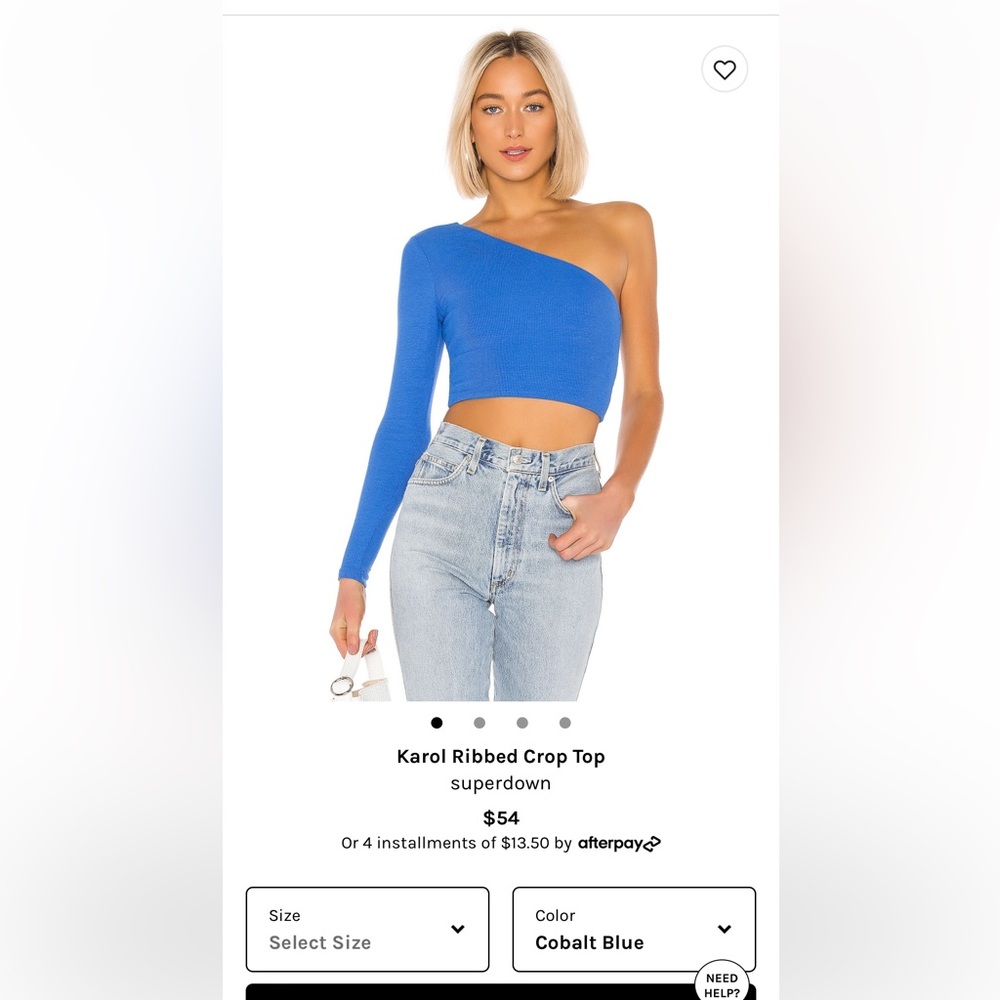 Karol ribbed crop top superdown